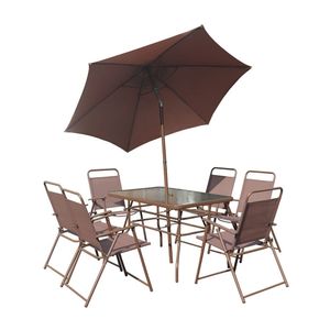 Set de Terraza Granada: Mesa Rectangular + 6 Sillas