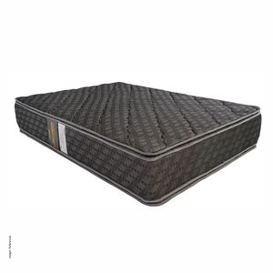 Colchón EL CISNE Black Resorte 1.5 Plazas + Almohada + Protector