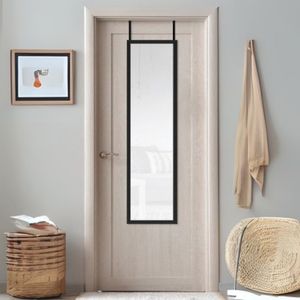 Espejo para puerta 30x120cm Negro Textura Orange