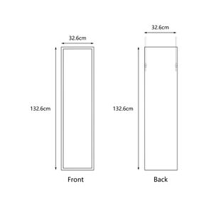 Espejo para puerta 30x120cm Negro Textura Orange