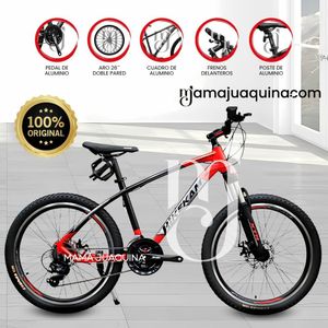 Bicicleta Deportiva Aro 26 «MADRID II» de Lujo Red