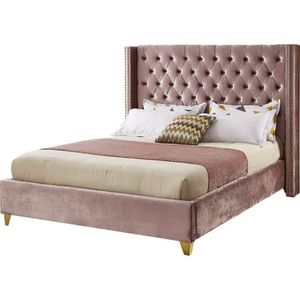 Cama Box Tarima + Cabecera Della Rosa Queen Decora