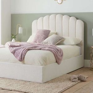 Cama Box Tarima + Cabecera Natural  Beige  Queen Decora
