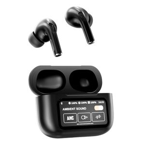 Audífonos bluetooth True Wireless Decibel Aura Touch cancelación activa, resistente al agua IPX4, duración máx. 32 horas, con pantalla táctil, negro