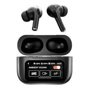 Audífonos bluetooth True Wireless Decibel Aura Touch cancelación activa, resistente al agua IPX4, duración máx. 32 horas, con pantalla táctil, negro
