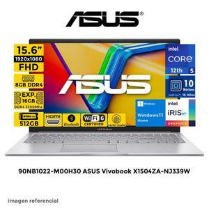 Laptop ASUS VIVOBOOK X1504ZA-NJ339W Intel Core i5-1235U 8GB 512GB 15.62 FHD Windows 11Home
