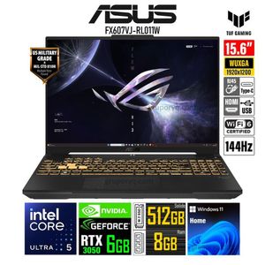 Laptop ASUS TUF Gaming F16 FX607VJ-RL011W Intel Ultra 5-210H 8GB 512GB 15.6" WUXGA RTX 3050 6GB