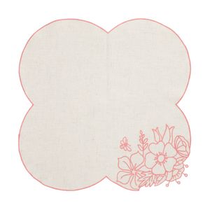 Cubrepanera de Lino Bordado Altezzo 43 x 43 cm