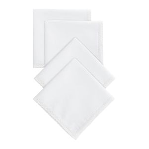 Set 4 Servilletas de Algodón Tejido a Crochet 40 x 40cm