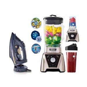 Licuadora Expert con vaso blend N Go Oster y Plancha de vapor 2 en 1