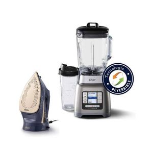 Licuadora ActiveSense Oster Vaso Blen N Go y Plancha de vapor 2 en 1