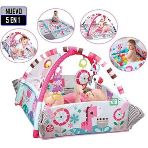 Gimnasio Musical 5 en 1 con Pelotas Ideal  Rosado