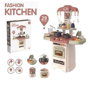 Divertido Juguete  Cocina Para  Niñas  29 Piezas -Rosado