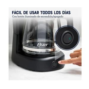 Cafetera Oster 12 Tazas de Filtro Reutilizable BVSTDCS121B