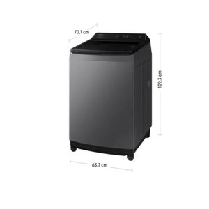 LAVADORA SAMSUNG WA19CG6441BDPE ECOBUBBLE 19KG GRIS OSCURO