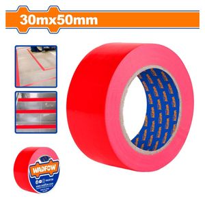 Cinta de señalizacion rojo x 30 metros x 50mm Wadfow WPN4H35