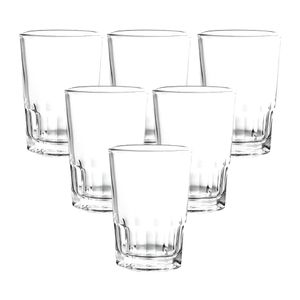 Vaso de Vidrio Cristar Nova Liso 7oz, Set 6 Vasos Cristar