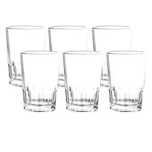 Vaso Cristar Nova Liso 7oz Vidrio Resistente Set 6 Vasos