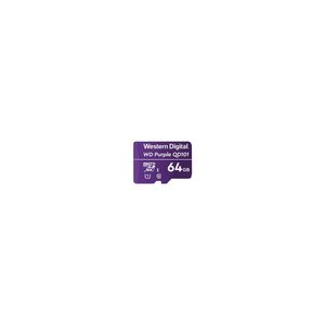 Tarjeta microSDXC WD Purple 64 GB UHS-I U1 - Alta velocidad, ideal para cámaras de seguridad