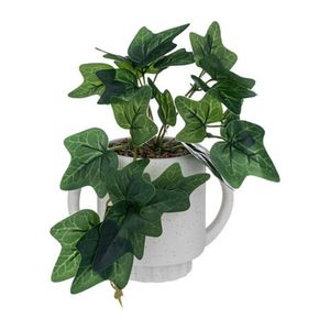 Planta Artificial Hiedra Olme Design con maceta cerámica Canela Atmosphera
