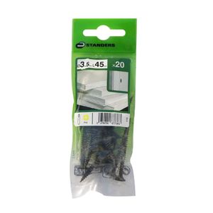 Tornillo para placas de Yeso Avellanada 3.5x45 20 unidades