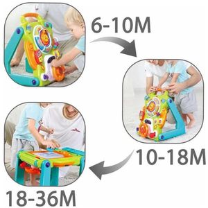 Caminador 3 en 1 con Tabla de Dibujo Celeste