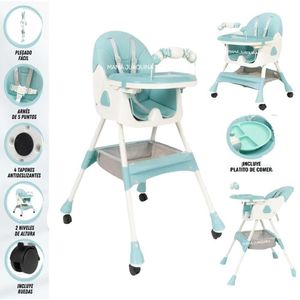 Silla de Comer 3 en 1 con Ruedas Edición Limitada Celeste