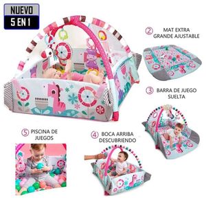 Gimnasio Ideal para Bebé multifunción 5 en 1 Rosa
