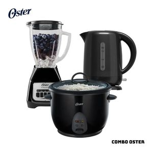 COMBO OSTER ARROCERA + HERVIDOR + LICUADORA - NEGRO