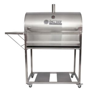 Parrilla Grande Con Tapa de Acero Inoxidable+carbón+cerveza+guantes