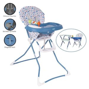Silla de Comer BADALA Plegable Azul