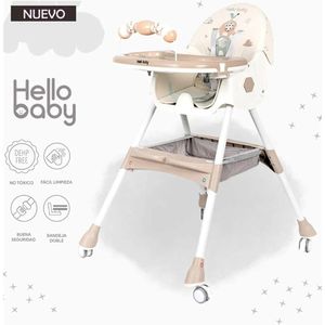 Silla de Comer Doble bandeja Copito Plus Beige