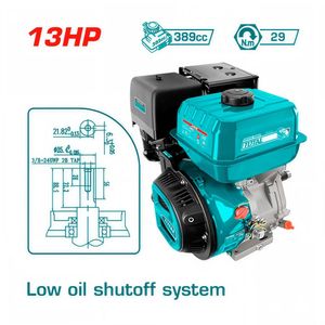 Motor gasolinero 13Hp 4 tiempos Industrial Total TGEN1881