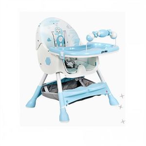 Silla de Comer Doble bandeja Copito Plus Celeste