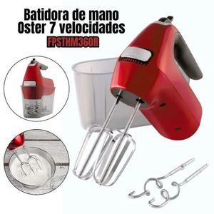 Batidora de Mano 7 velocidades Oster FPSTHM360R Rojo