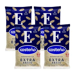 Pack Arroz Añejo Extra COSTEÑO Paquete 4 Bolsa 750g c/u