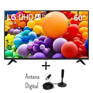Televisor LG 50 pulg. Smart TV LED 4K UHD ThinQ AI 50UT7300PSA Modelo 2024 + antena