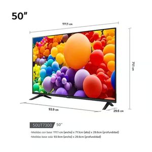 Televisor LG 50 pulg. Smart TV LED 4K UHD ThinQ AI 50UT7300PSA Modelo 2024 + antena