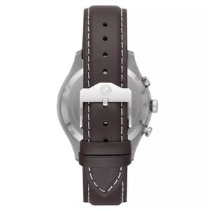 Reloj BMW BMW7000 Fecha Cronómetro Acero Inoxidable Correa Cuero Marrón Dial Azul