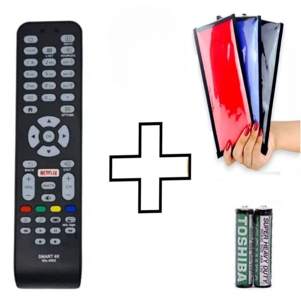 Control Remoto Genérico Aoc Para Smart Tv Lcdled Funda - Real Plaza