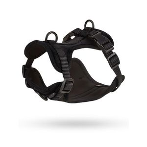 Pechera Para Perros Nailon Ajustable Negro - Talla M