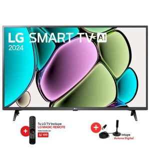 Televisor 43 LG FHD 43LR6000PSA Smart TV AI 2024+ Antena Digital + Control de Voz