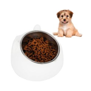Plato Acero Inoxidable Para Mascotas Blanco - Talla S
