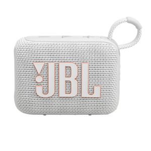 Parlante JBL Go 4 Bluetooth Acuático IPX67 Extra Bass Blanco