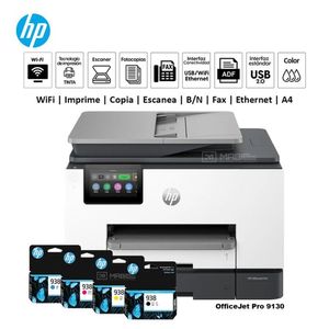 Impresora Hp OfficeJet Pro 9130 Duplex Wifi Red ADF