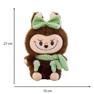 LABUBU OSITO MARRÓN NAVIDEÑO VERDE
