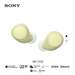 Sony Audífonos Bluetooth WF-C510 IPX4 True Wireless Amarillo