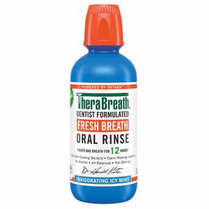 Enjuague Bucal THERA BREATH Icy Mint sin Alcohol Frasco 473ml