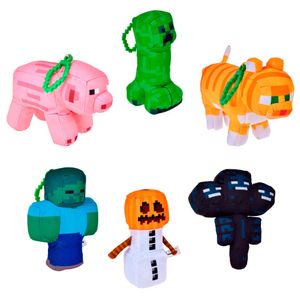 Peluche con Clip MINECRAFT 1un