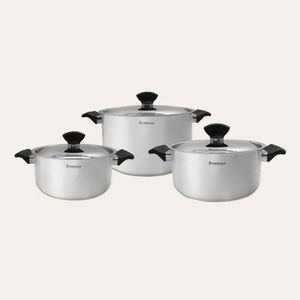 Ollas de acero 6 Pzas Finezza  (FZ-1042TS-IN)
